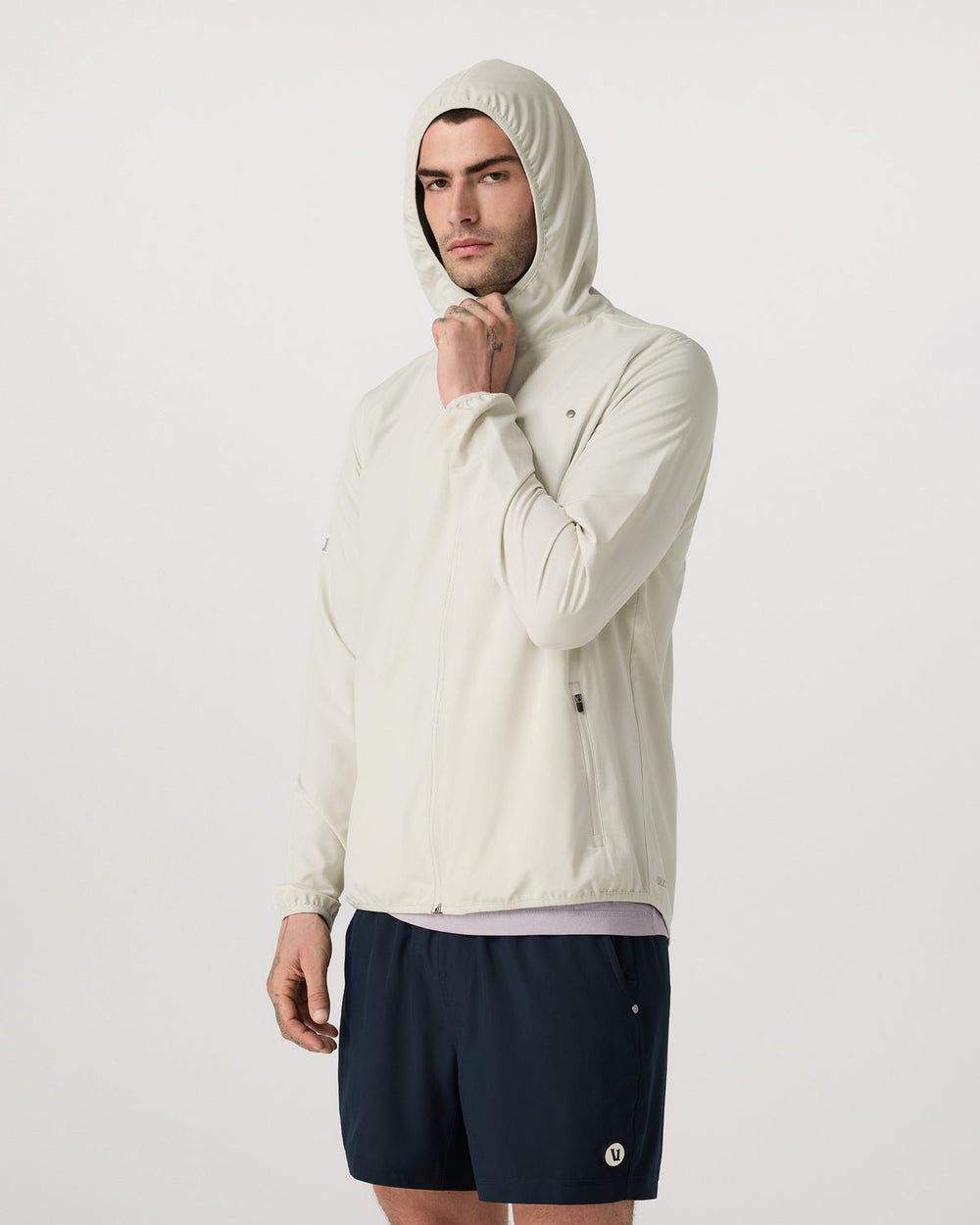 Outdoor Trainer Shell Men's Winter Grey Hooded Jacket | Vuori outlet