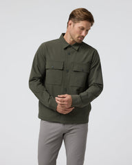 Lawson Tech Shirt Jacket Oregano | Vuori onsale