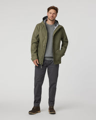 Tuuli Rain Jacket Men's Dark Metal Waterproof Jacket | Vuori outlet
