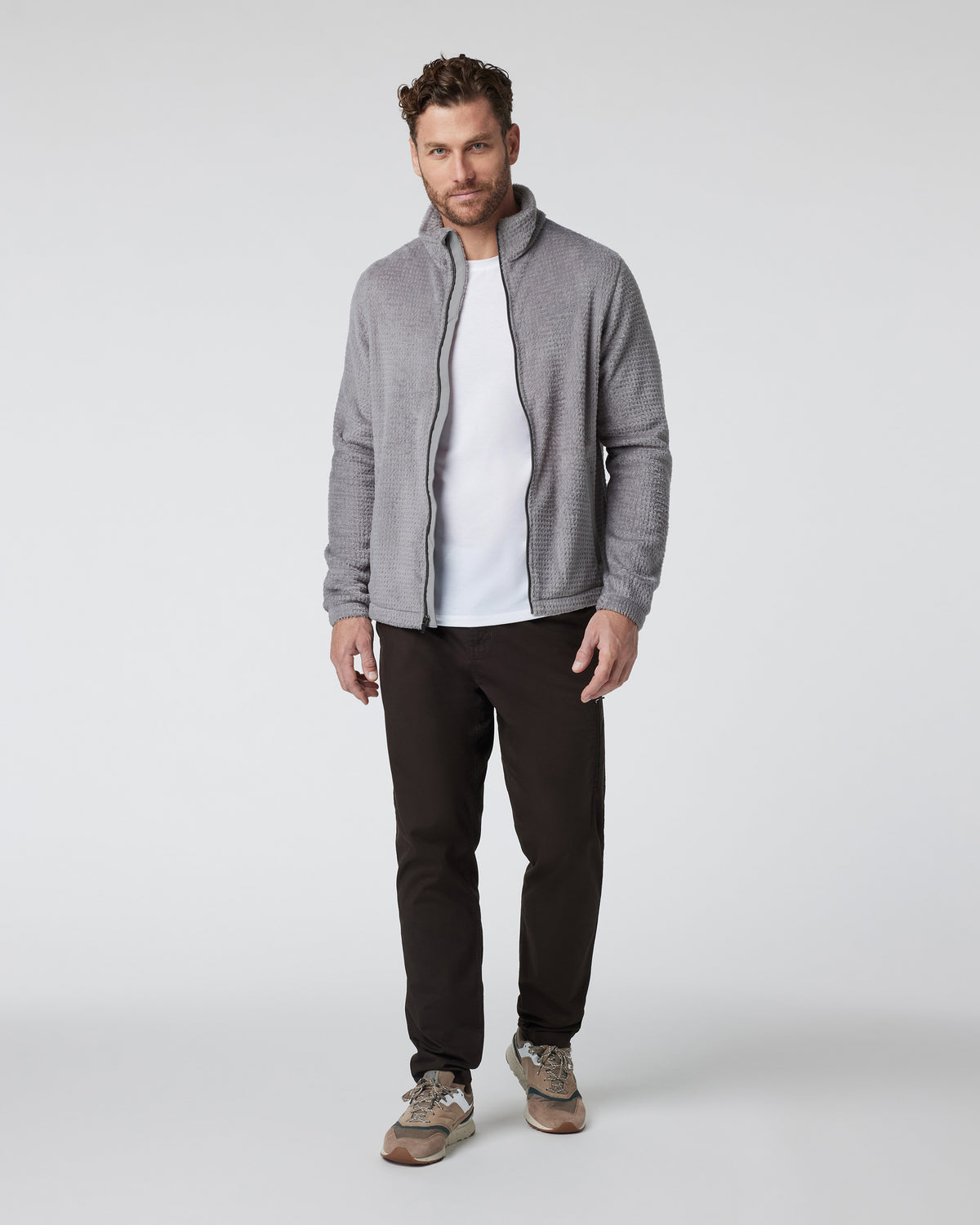 Fairfield Full Zip Jacket Shiitake Fleece Jacket | Vuori onsale