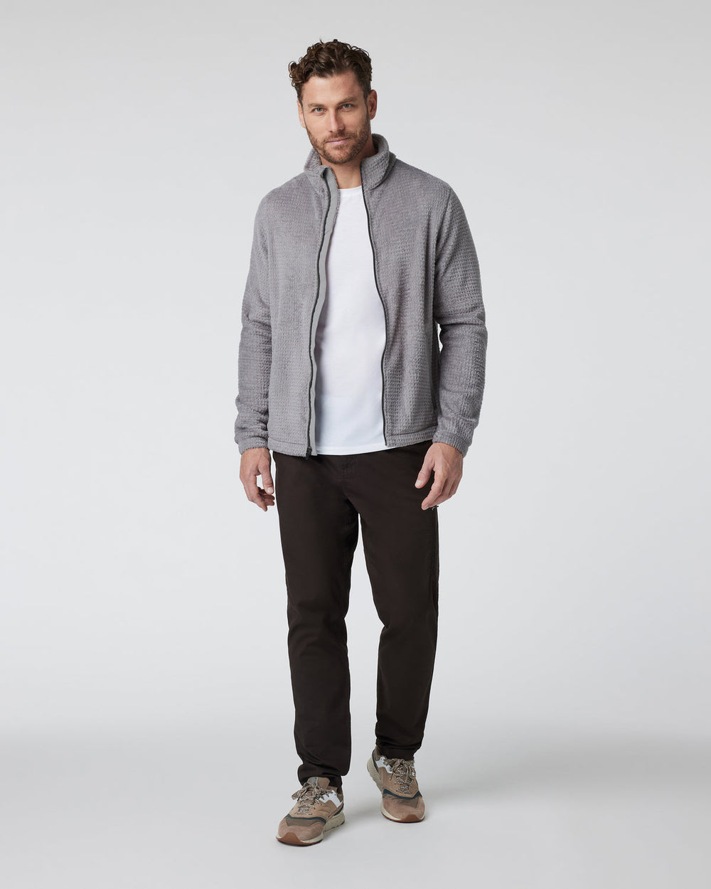 Fairfield Full Zip Jacket Shiitake Fleece Jacket | Vuori onsale