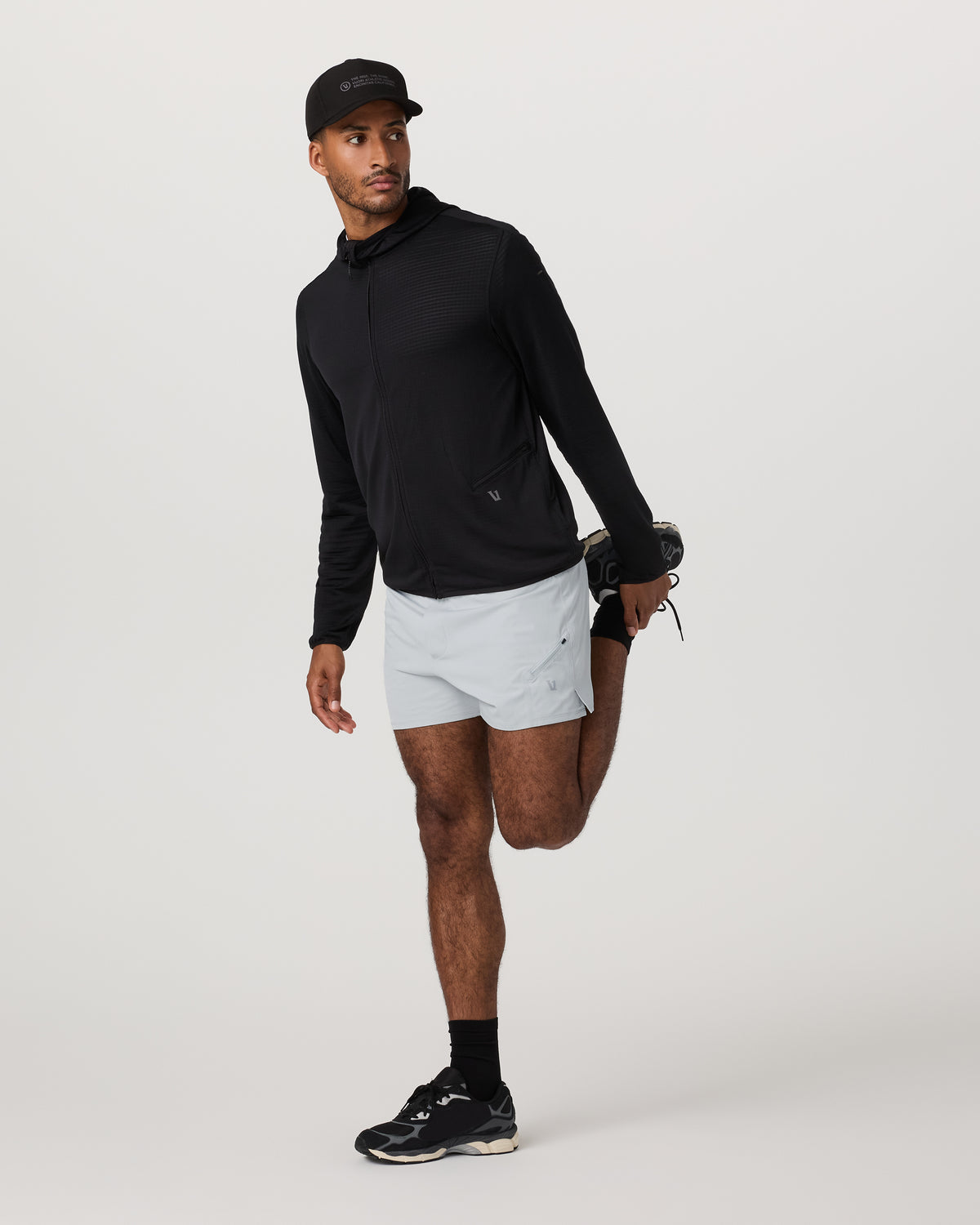 Powergrid Full Zip Jacket 2.0 Men's Black Fleece Jacket | Vuori sale