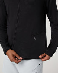 Powergrid Full Zip Jacket 2.0 Men's Black Fleece Jacket | Vuori sale