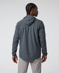 Outdoor Trainer Shell Dark Pewter Linen Texture | Vuori onsale