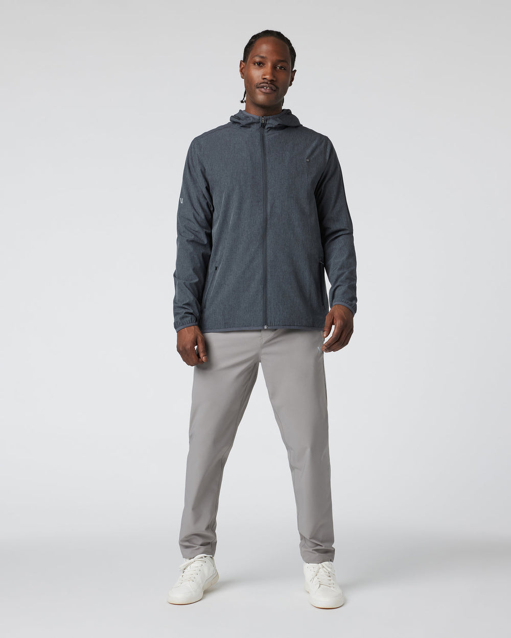 Outdoor Trainer Shell Dark Pewter Linen Texture | Vuori onsale