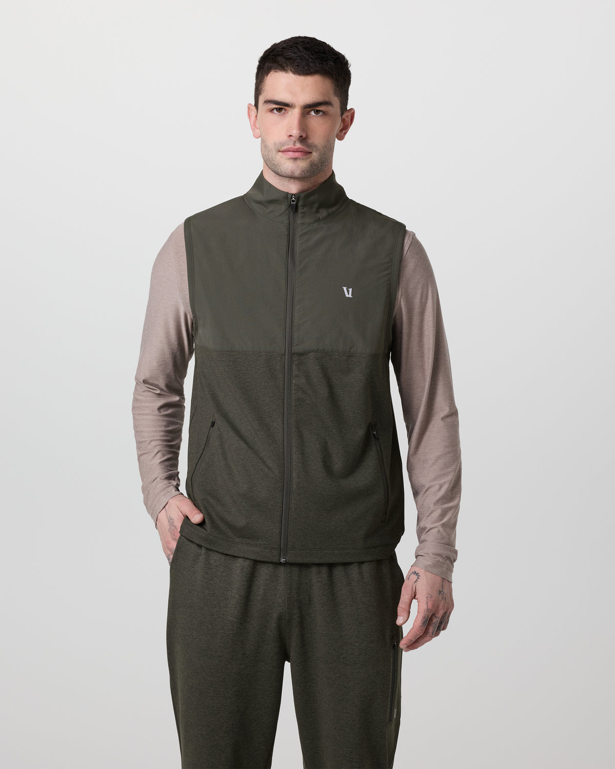 Sunday Element Vest Men's Kale Heather Vest | Vuori online