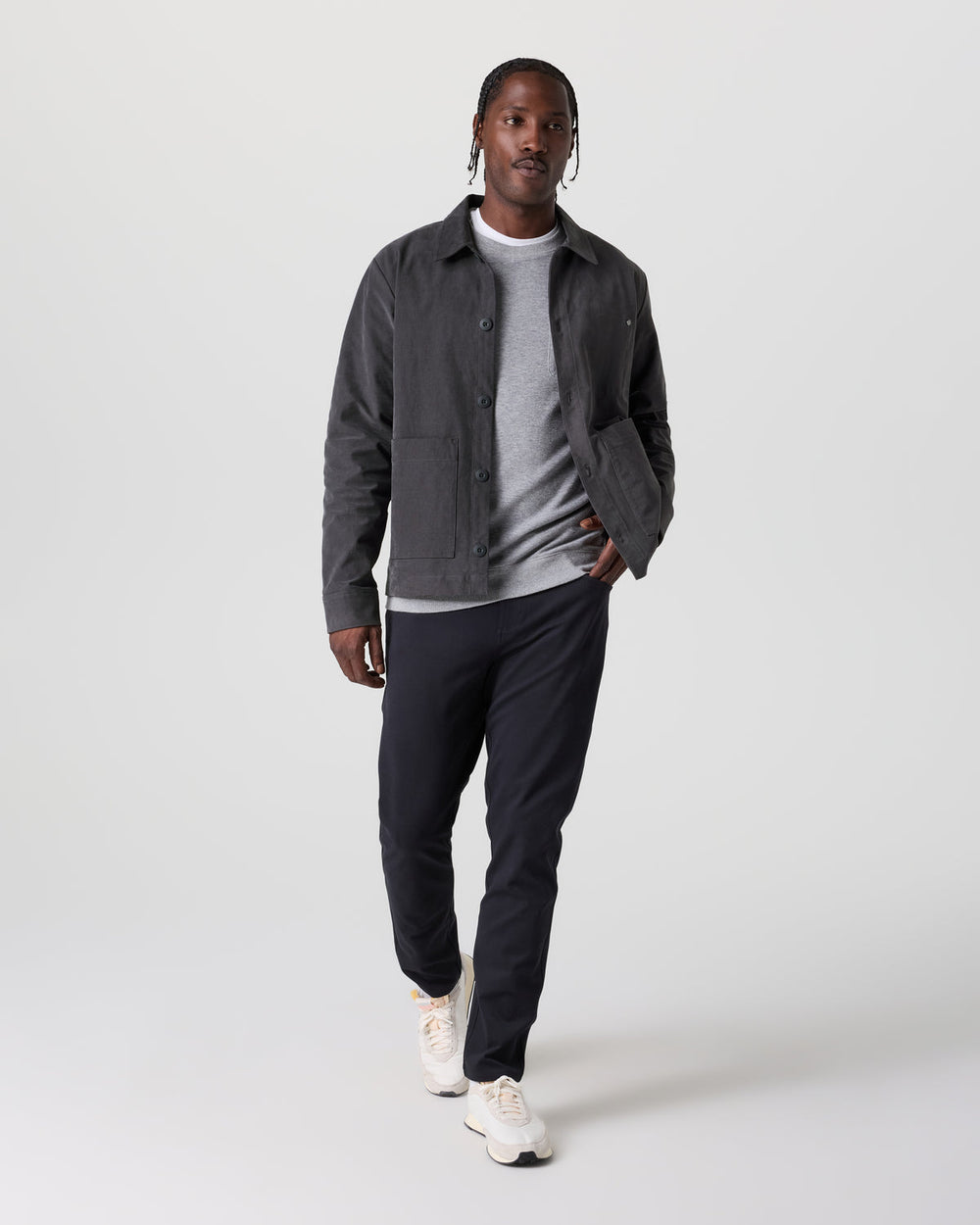 Timor Chore Jacket Charcoal | Vuori sale