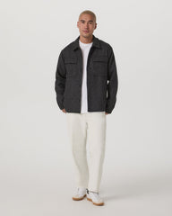 Ridge Natural Shirt Jacket Men's Grey Button-Up Jacket | Vuori onsale