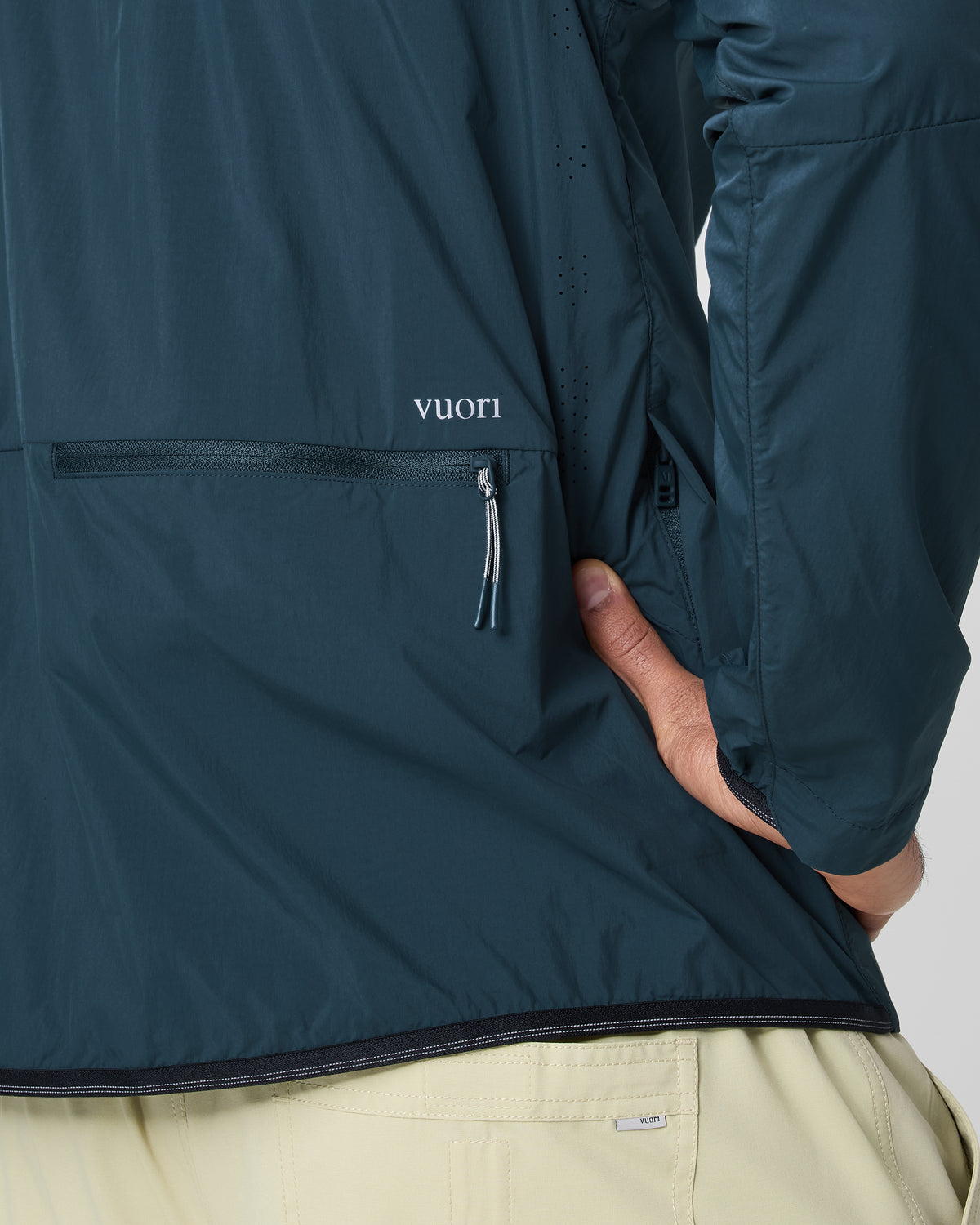 Ronan Packable Jacket Deep Sea French Terry Shirt | Vuori online