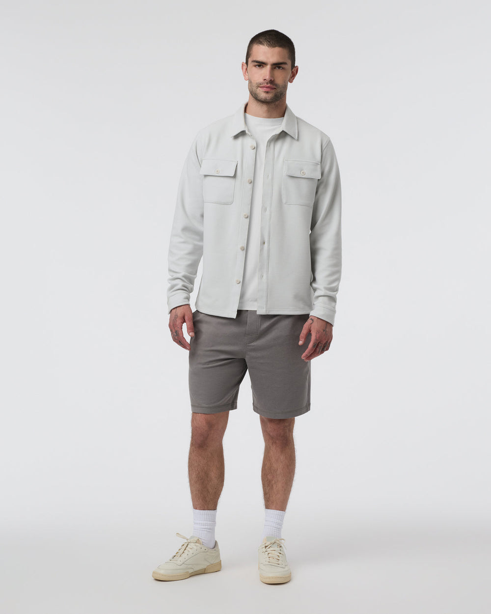 Waffle Shirt Jacket Salt | Vuori outlet