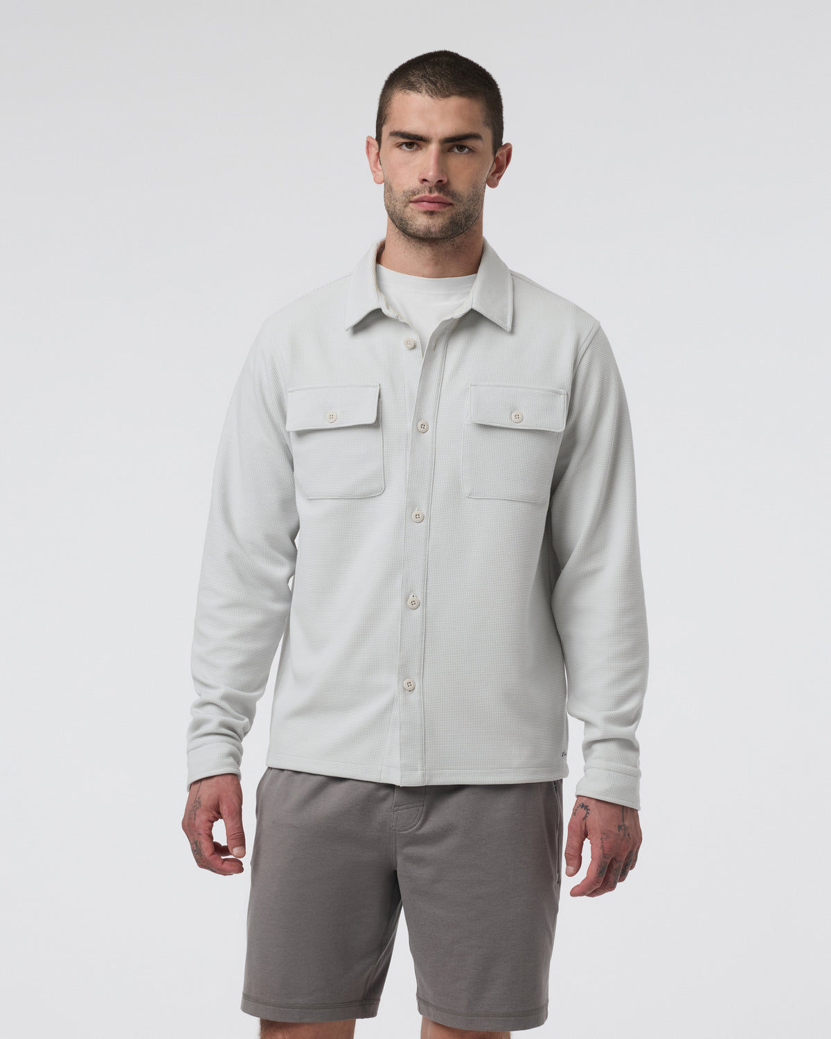 Waffle Shirt Jacket Salt | Vuori outlet