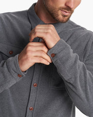 Aspen Shirt Jacket Men's Heather Grey Shirt Jacket | Vuori shop