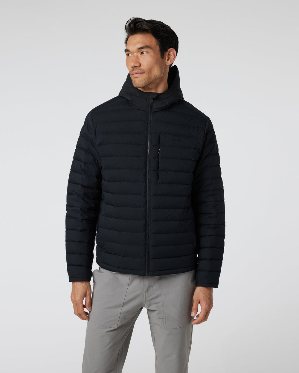 Steadfast Full Zip Hooded Jacket Black | Vuori sale