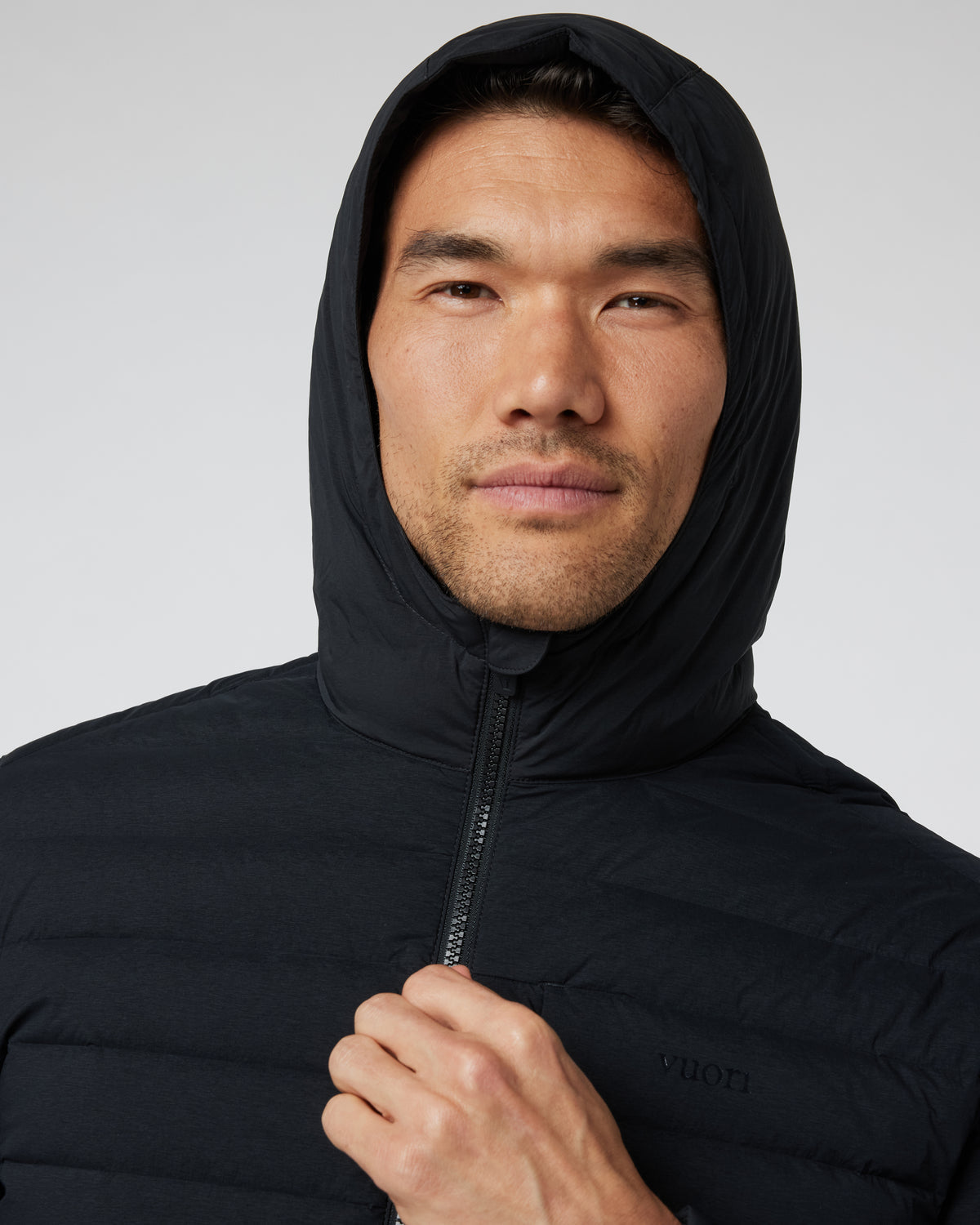 Steadfast Full Zip Hooded Jacket Black | Vuori sale