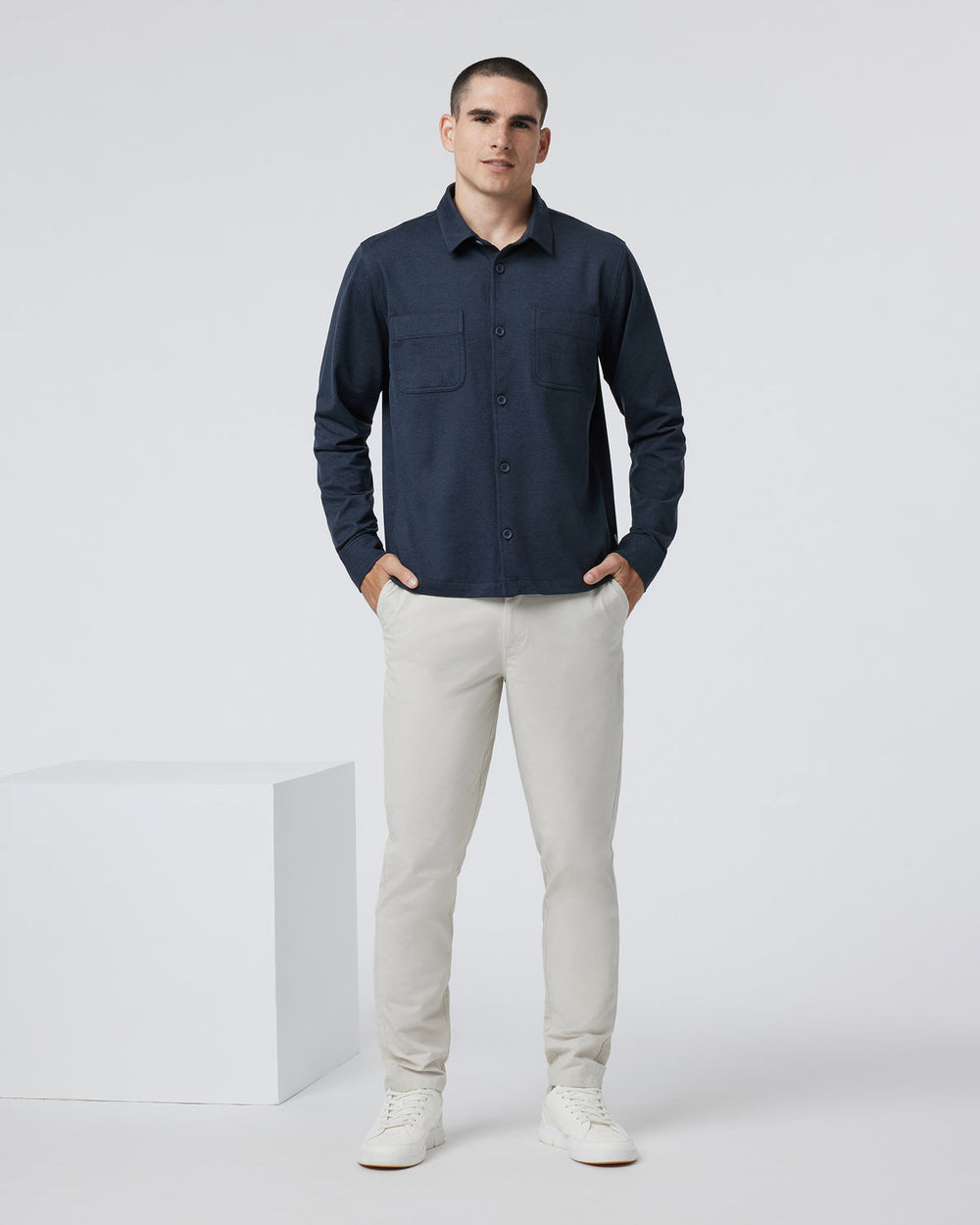 Coronado Shirt Jacket Midnight Heather | Vuori online