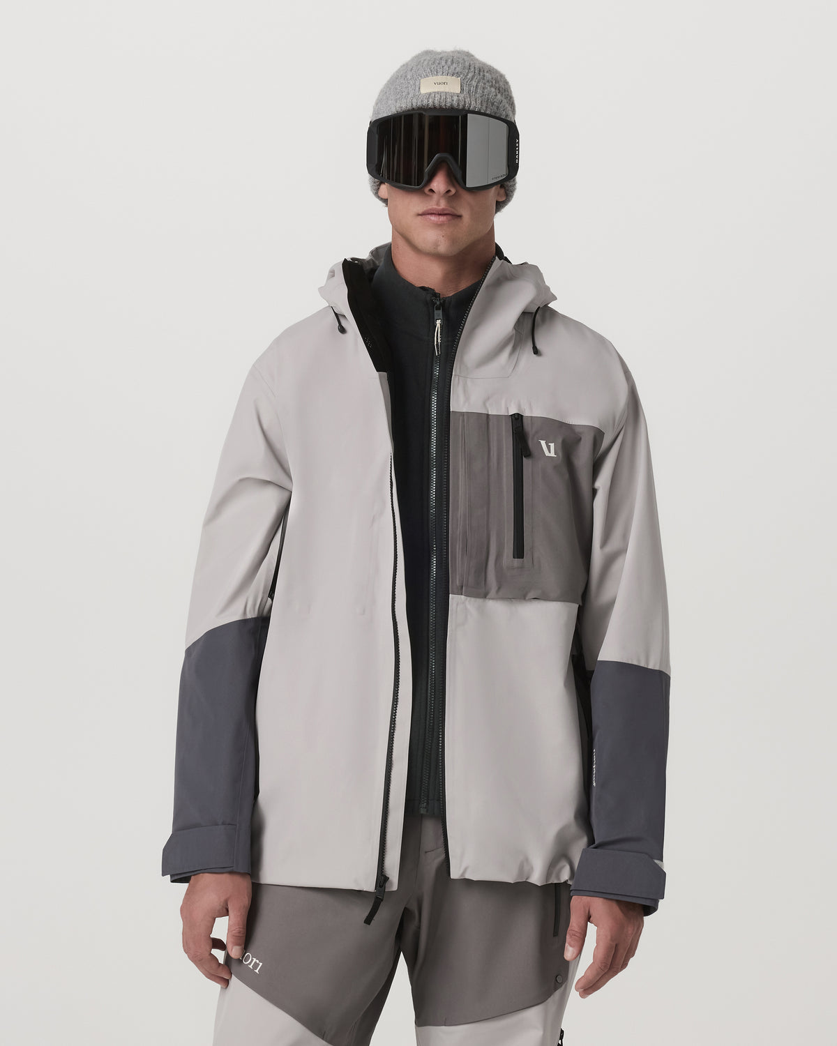 Taika Snow Shell Men's Amethyst Grey Ski/Board Jacket | Vuori shop