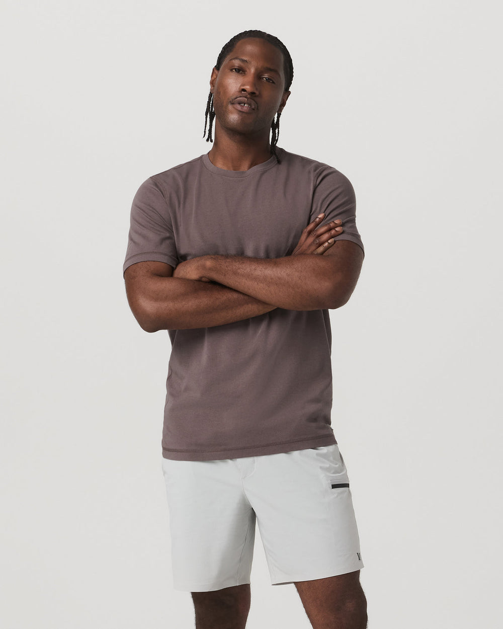Tuvalu Tee Men's Cotton Short Sleeve T-Shirt in Timber | Vuori online
