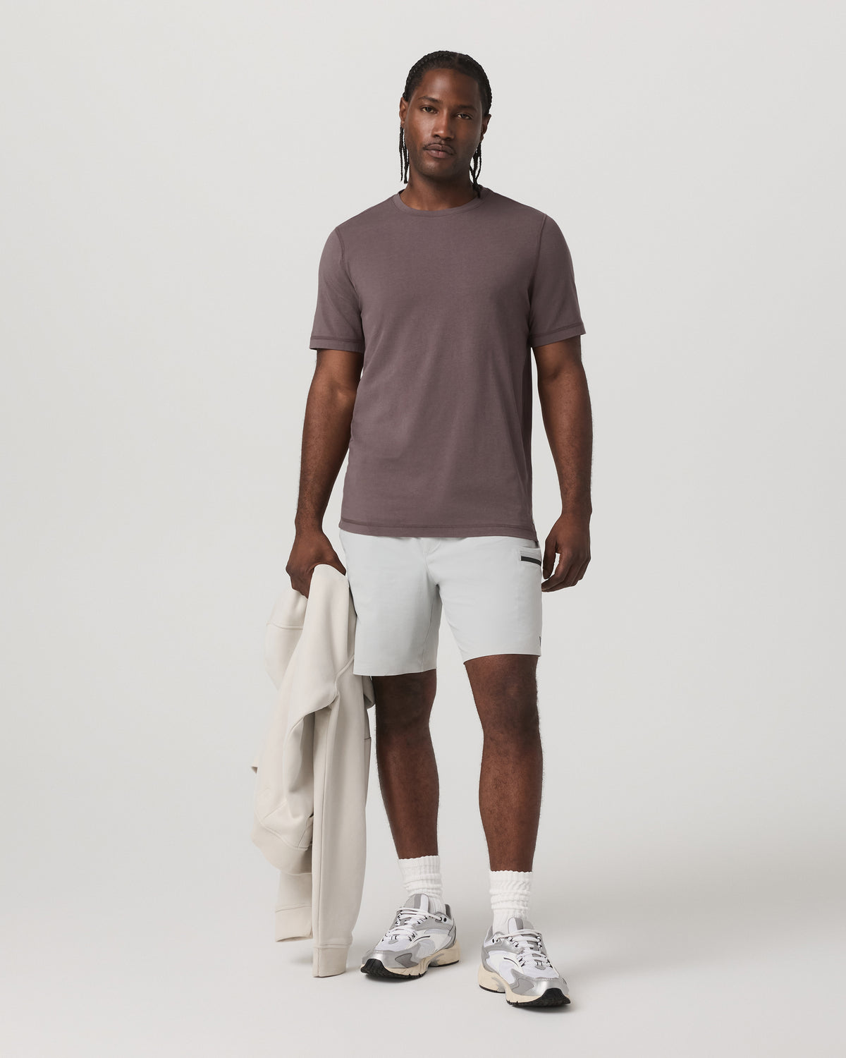 Tuvalu Tee Men's Cotton Short Sleeve T-Shirt in Timber | Vuori online