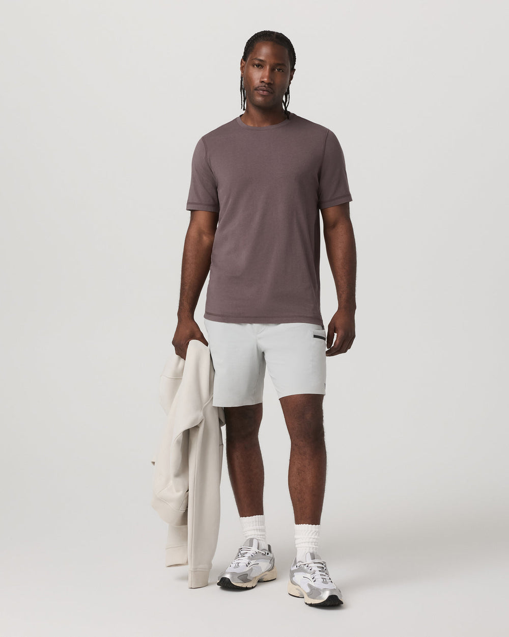 Tuvalu Tee Men's Cotton Short Sleeve T-Shirt in Timber | Vuori online