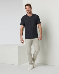 Strato Tech V-Neck Charcoal V-Neck Workout Shirt | Vuori shop