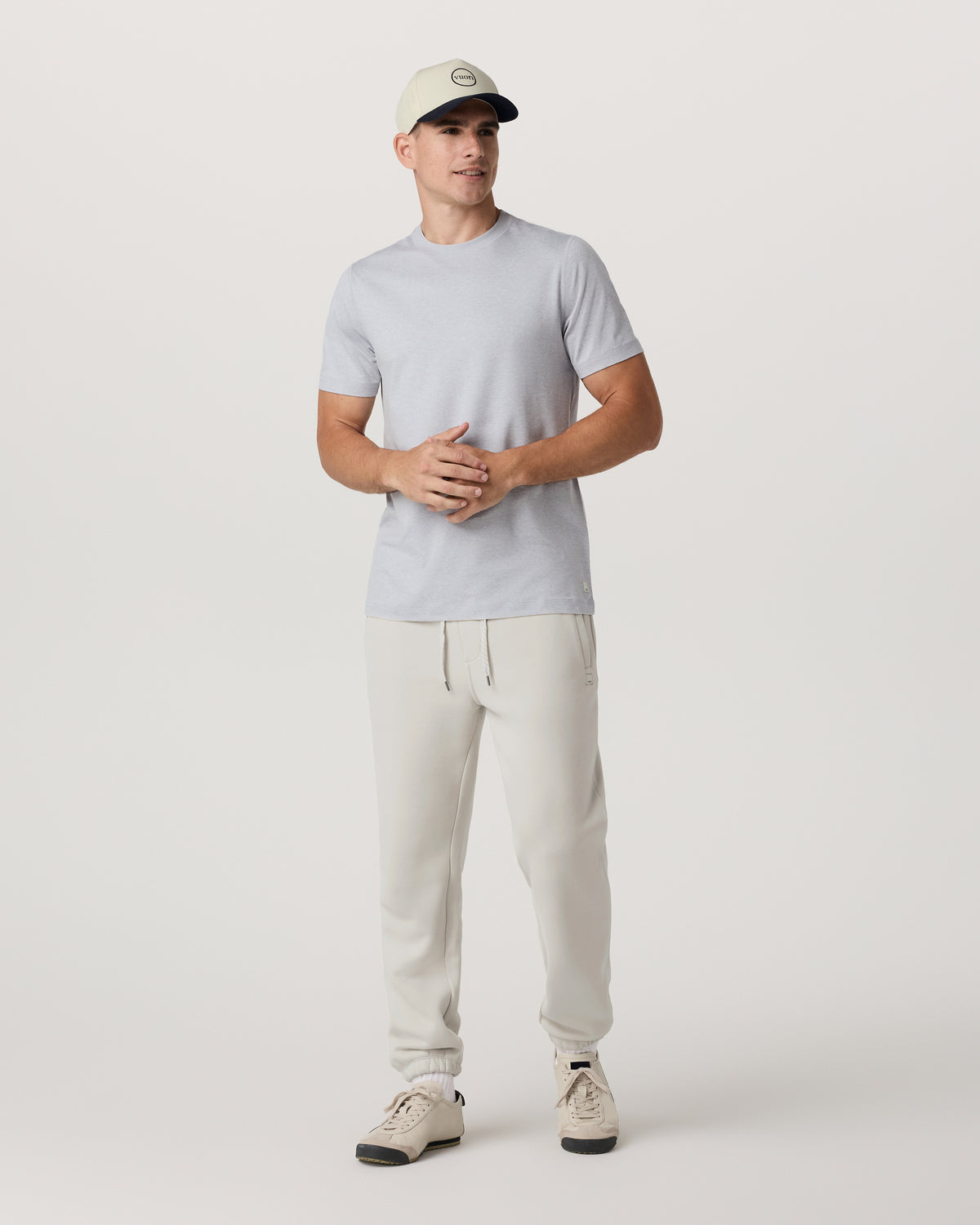 Short Sleeve Ponto Performance Tee Platinum Heather | Vuori sale