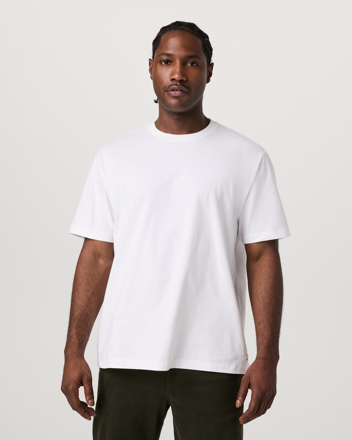 Short Sleeve Heavyweight Cotton Tee Men's White T-Shirt | Vuori onsale