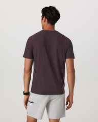 Strato Tech Tee Men's Raisin Heather Performance Shirt | Vuori outlet