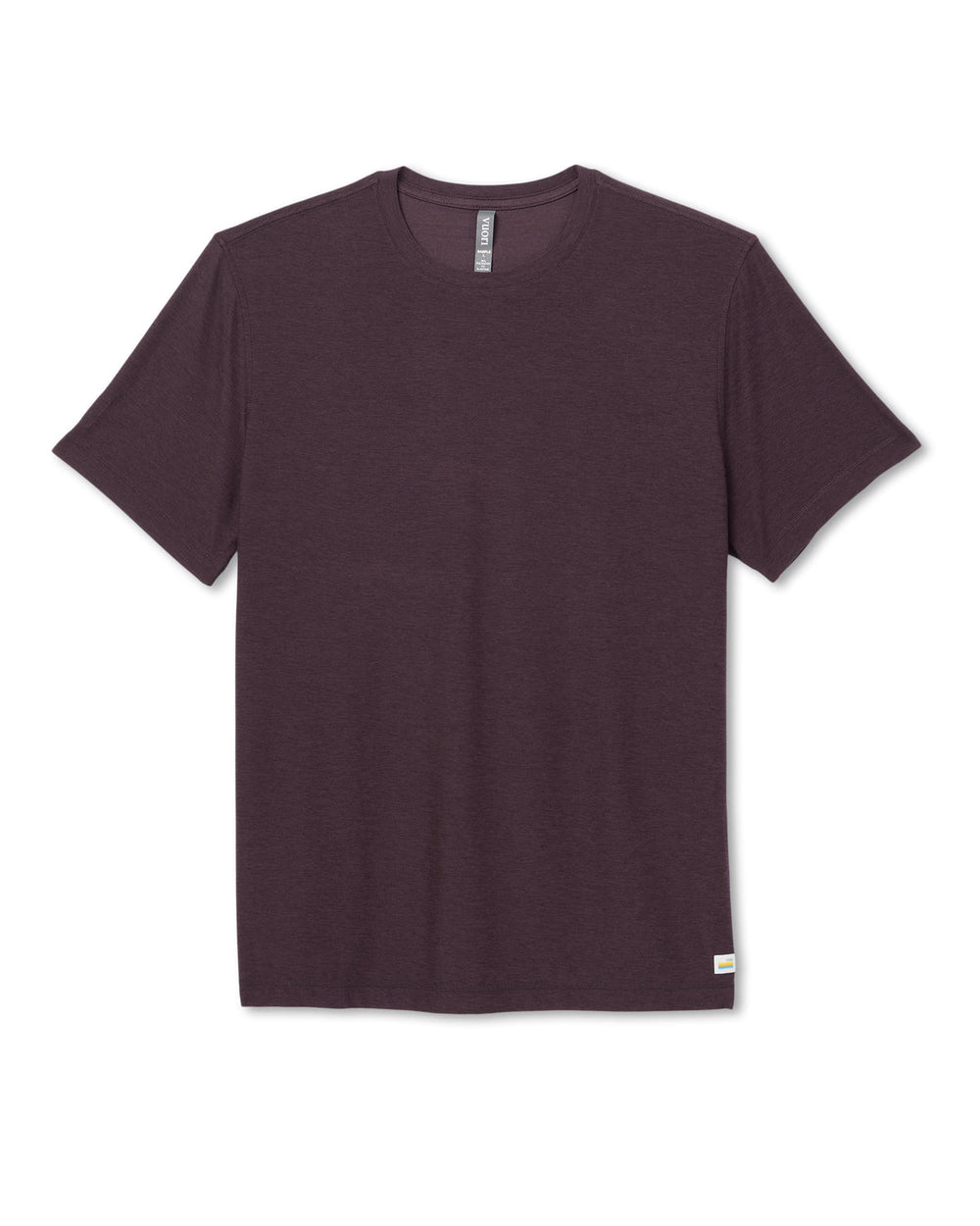 Strato Tech Tee Men's Raisin Heather Performance Shirt | Vuori outlet