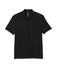 Short Sleeve Strato Button Down Men's Black Shirt | Vuori discount