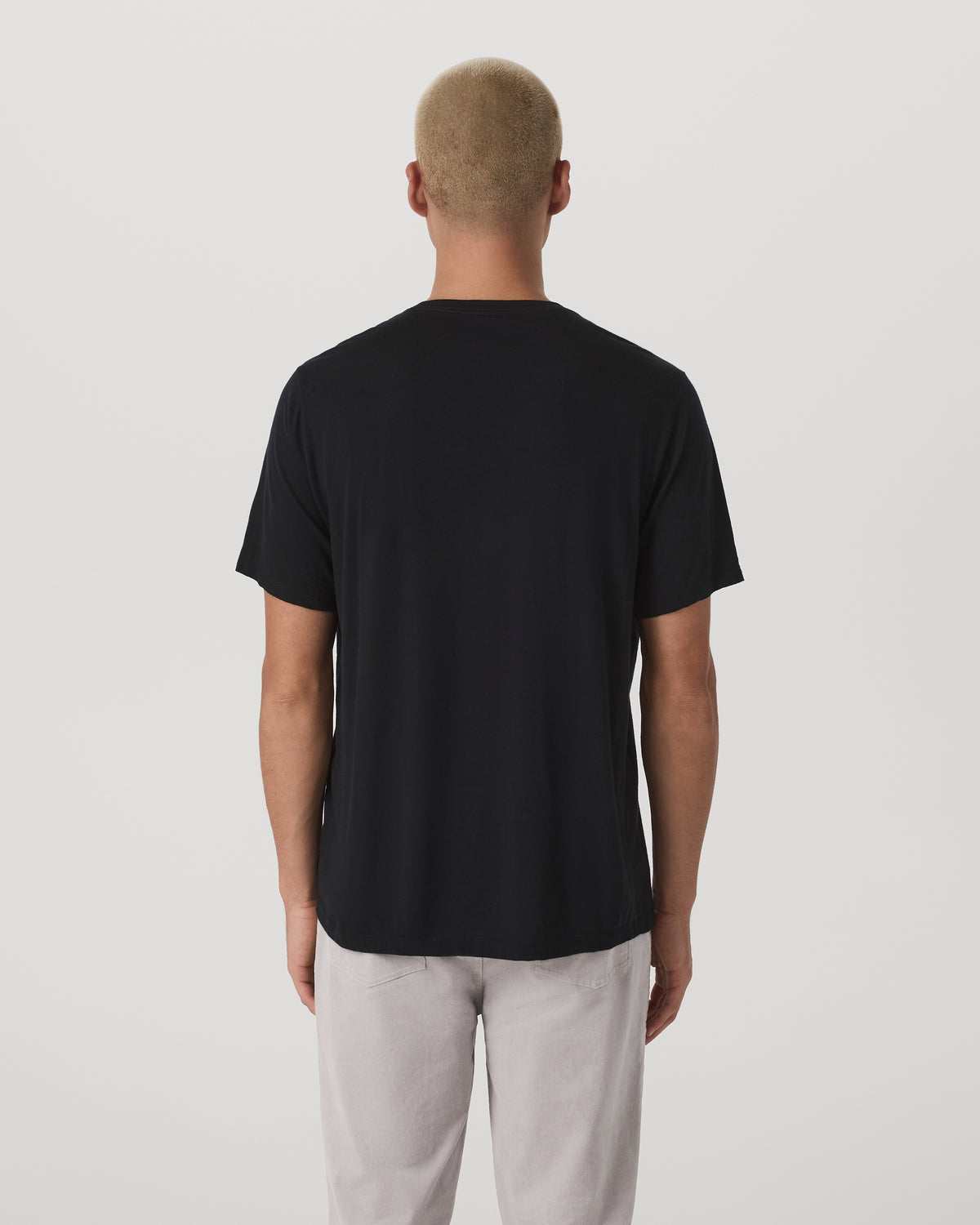 Short Sleeve Merino Wool Tee Men's Black Knit Shirt | Vuori discount