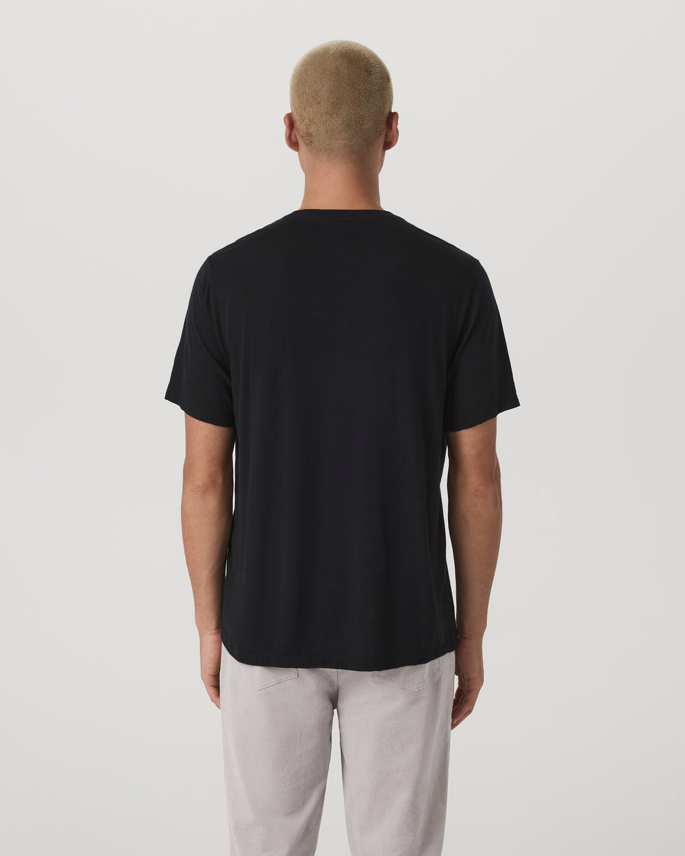 Short Sleeve Merino Wool Tee Men's Black Knit Shirt | Vuori discount