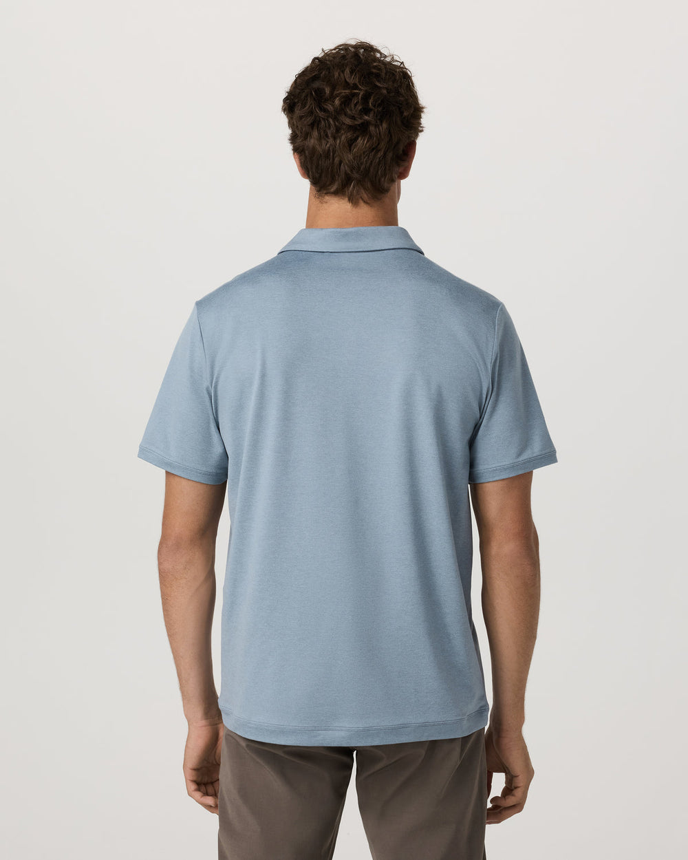 Men's Short Sleeve Ponto Performance Polo Flint Heather | Vuori shop