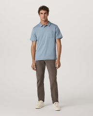 Men's Short Sleeve Ponto Performance Polo Flint Heather | Vuori shop