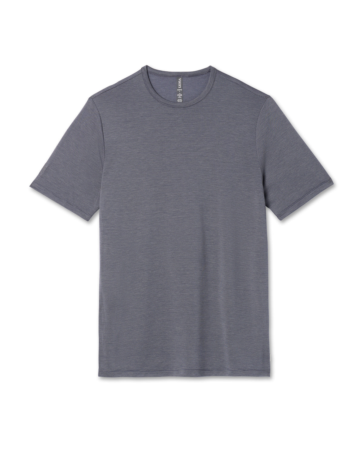 Short Sleeve Marina Stripe Tee Dark Pewter Run Shirt | Vuori sale