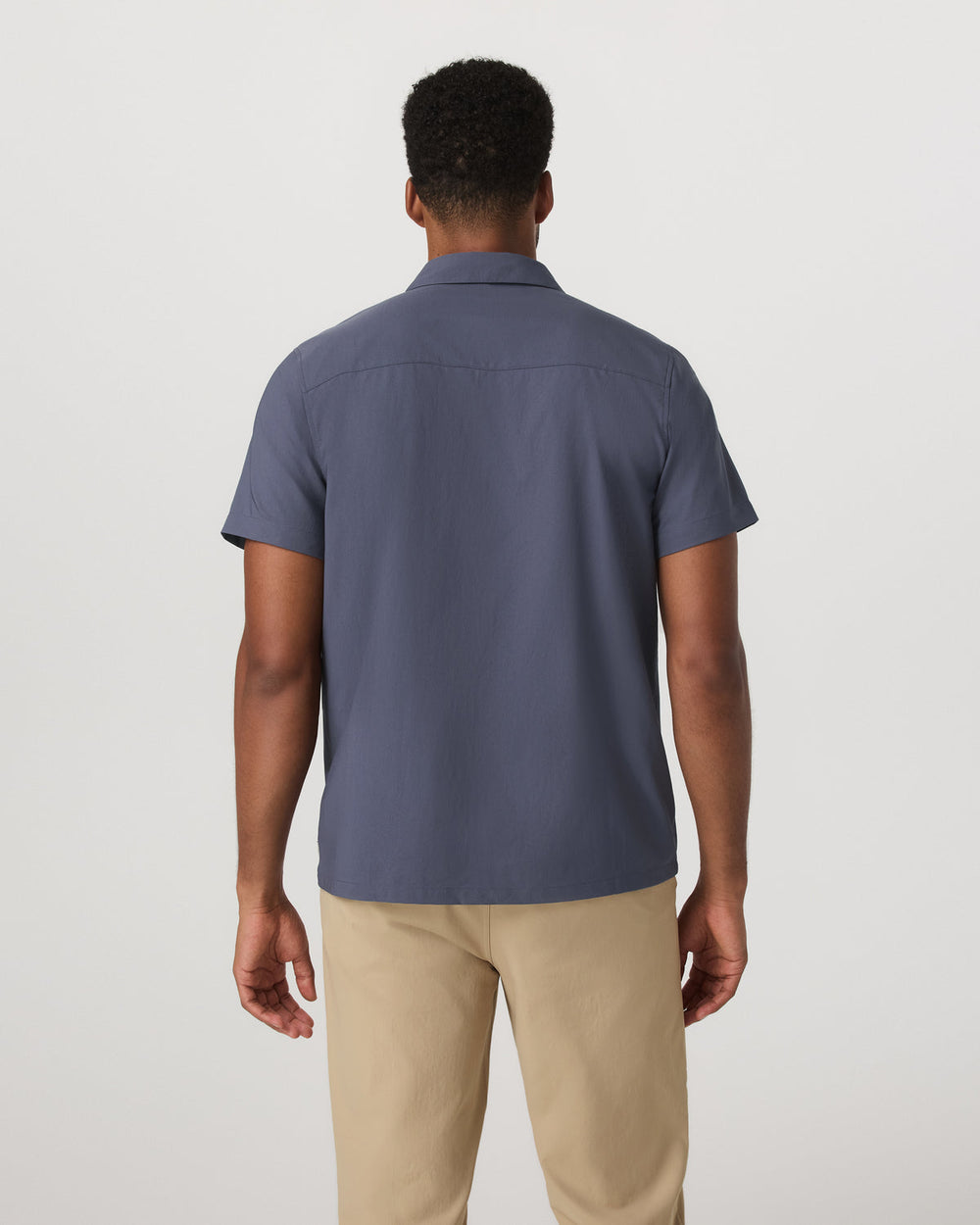 Short Sleeve Manhattan Button Down Men's Azure Shirt | Vuori for sale
