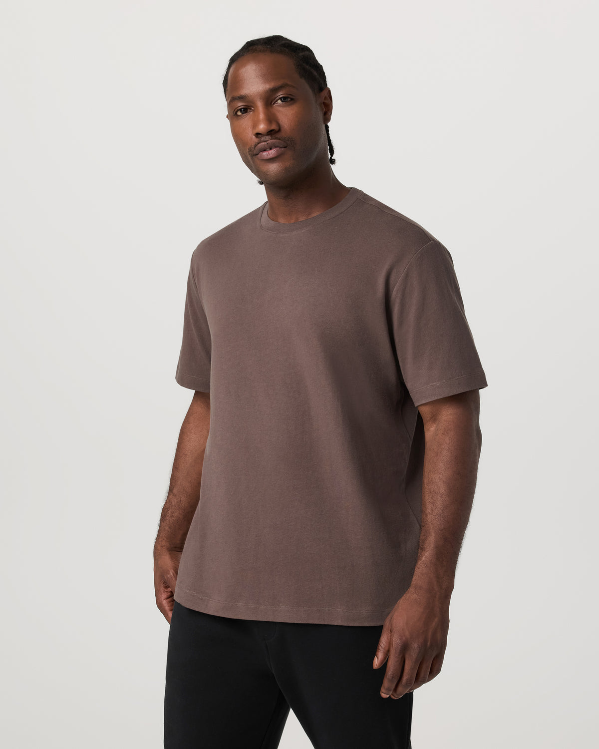Men's Short Sleeve Heavyweight Cotton Tee Huckleberry | Vuori discount
