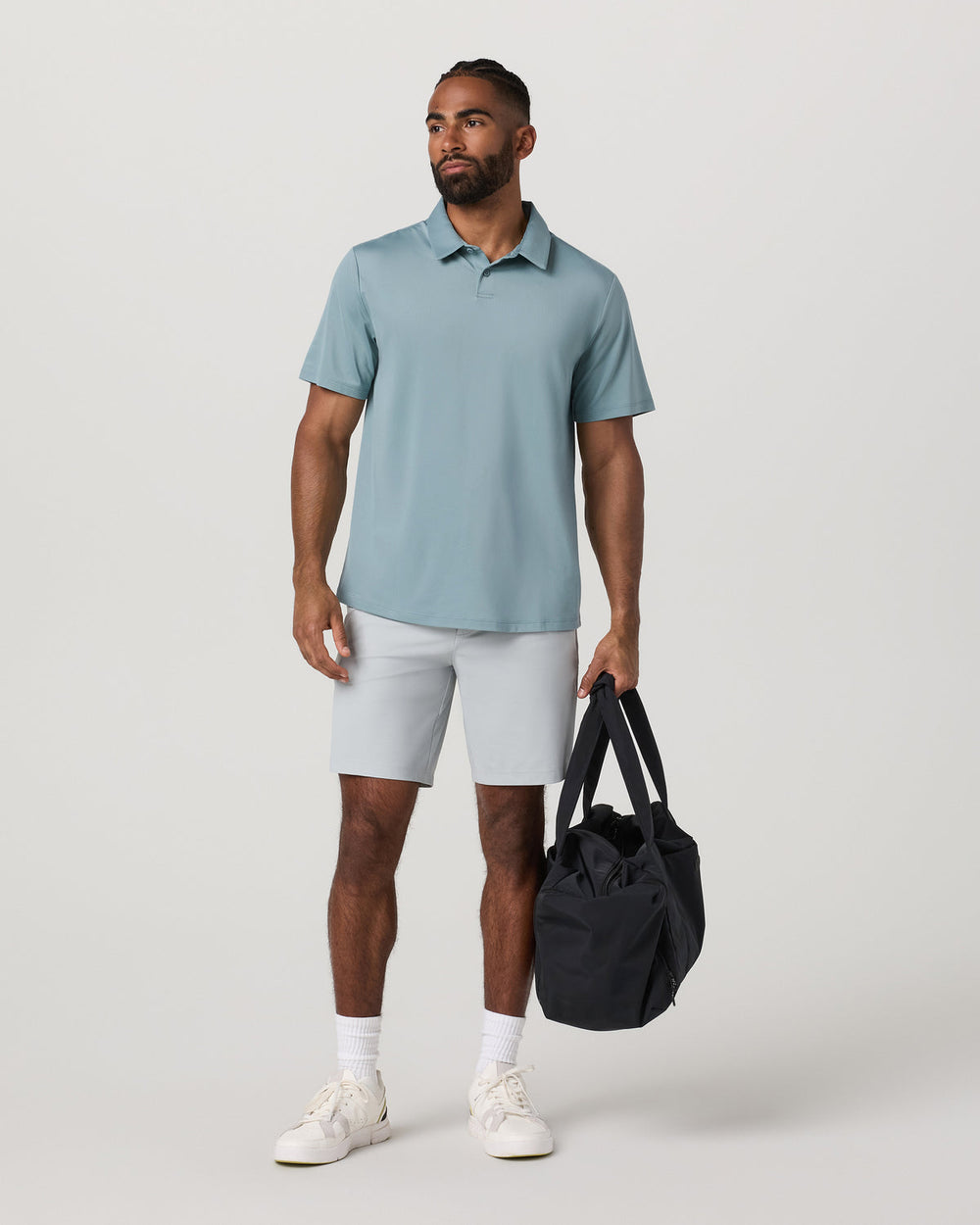 Short Sleeve Viewpoint Polo 2.0 Men's Mist Polo Shirt | Vuori sale
