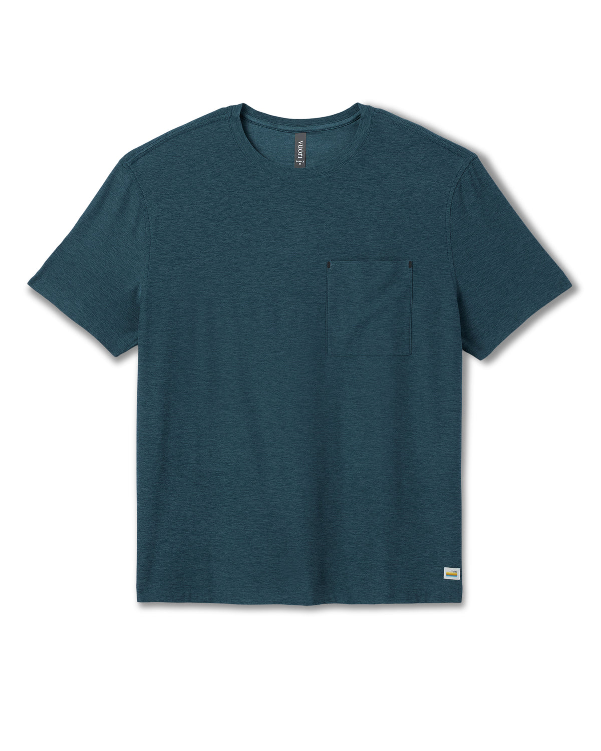 Short Sleeve Strato Pocket Tee - Relaxed Fit Light Deep Sea Heather | Vuori online