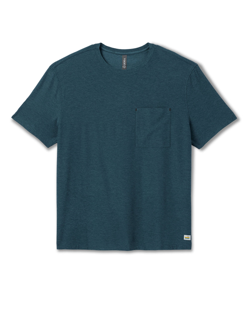 Short Sleeve Strato Pocket Tee - Relaxed Fit Light Deep Sea Heather | Vuori online