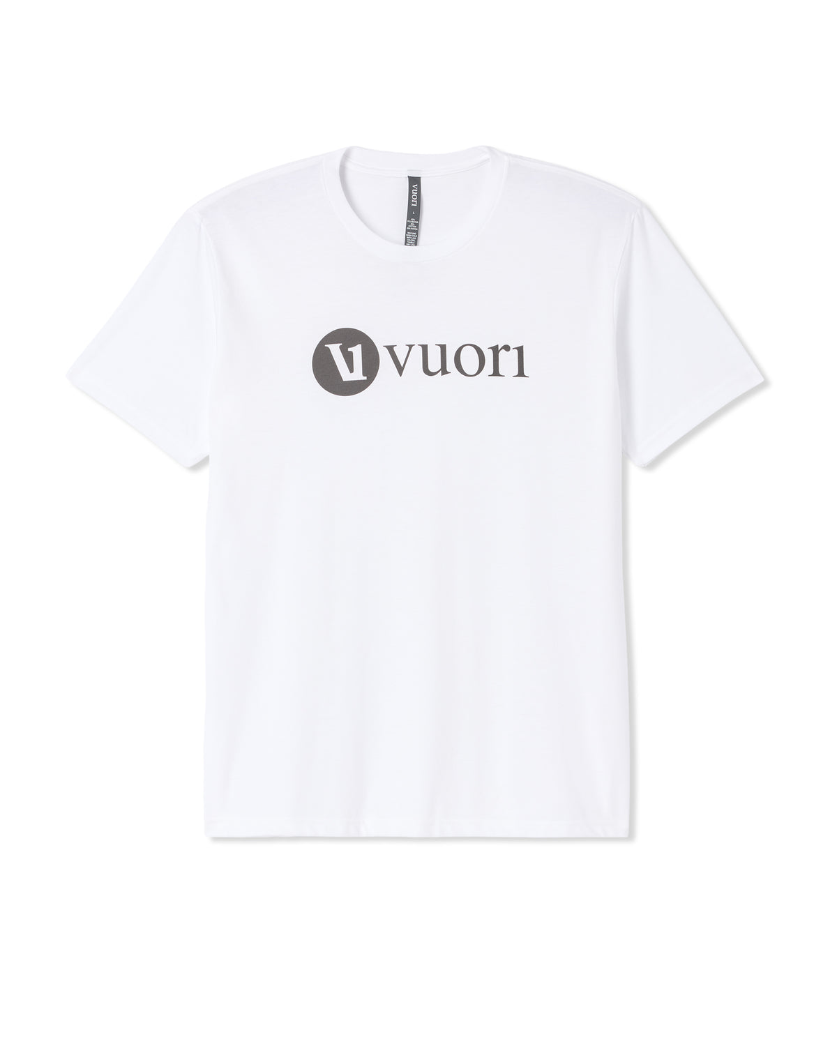 V1 Vuori Wordmark Logo Tee Men's White Logo T-Shirt | Vuori discount