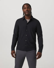 Long Sleeve Manhattan Button Down Men's Black Shirt | Vuori onsale