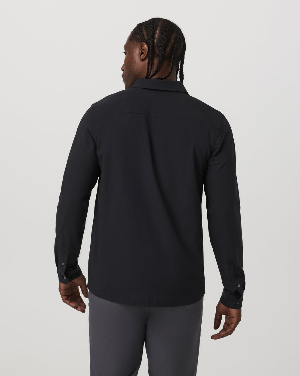 Long Sleeve Manhattan Button Down Men's Black Shirt | Vuori onsale