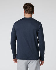Long Sleeve Ponto Performance Tee Midnight Heather | Vuori for sale