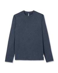 Long Sleeve Ponto Performance Tee Midnight Heather | Vuori for sale