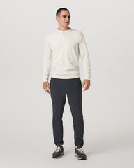 Waffle Henley Men's Marshmallow Henley Top | Vuori outlet