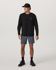Men's Long Sleeve Clearview Seamless Tee Black | Vuori sale
