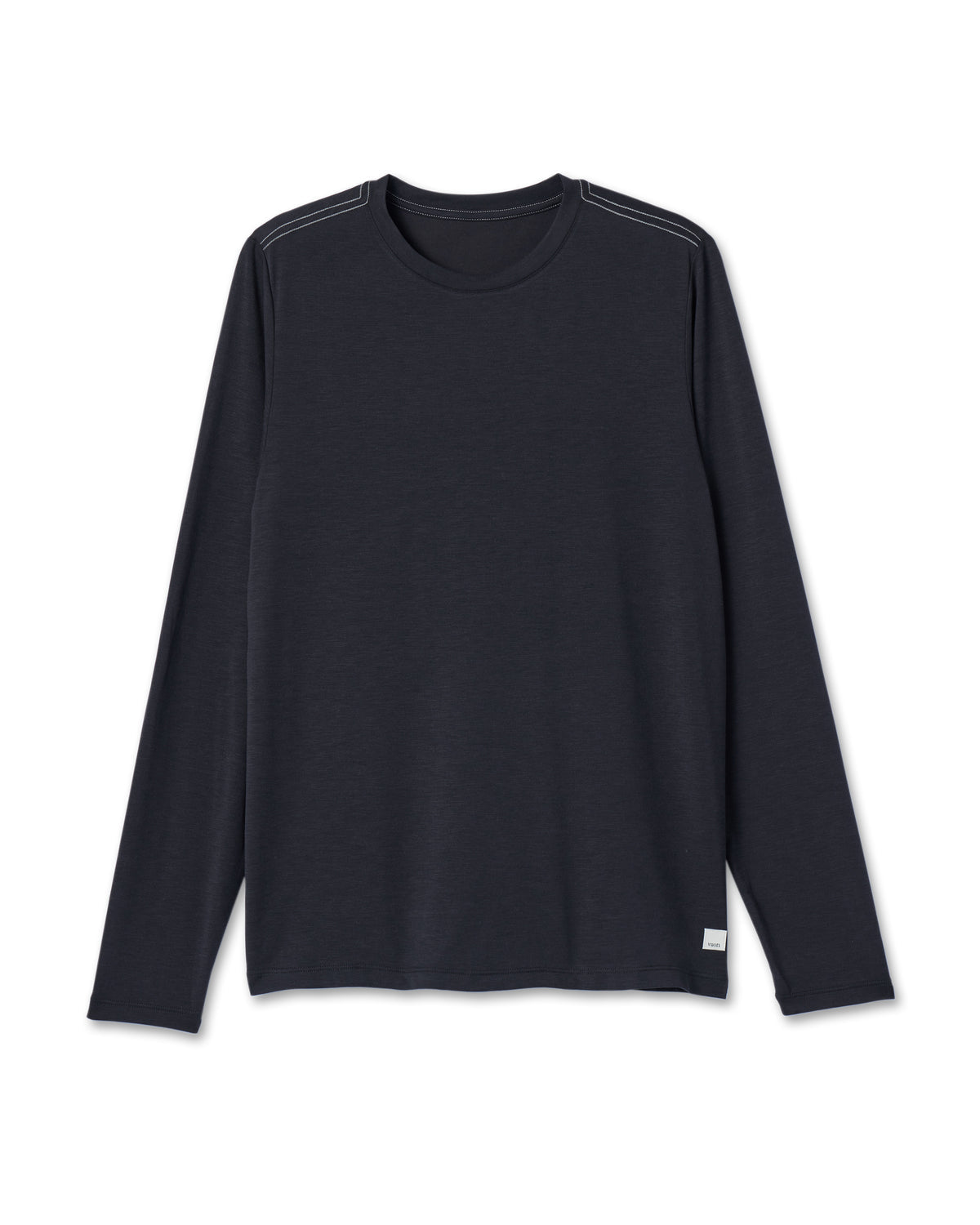 Long Sleeve Current Tech Tee Black T-Shirt | Vuori onsale