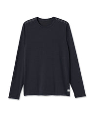 Long Sleeve Current Tech Tee Black T-Shirt | Vuori onsale