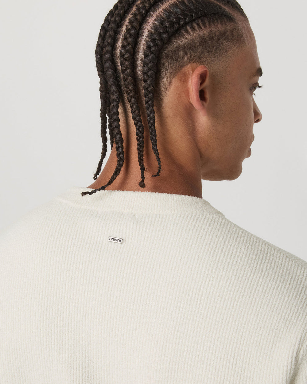 Midweight Rib Sweater Men's Ivory Ribbed Knit Sweater | Vuori online