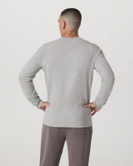 Waffle Crew Men's Light Grey Thermal Shirt | Vuori online